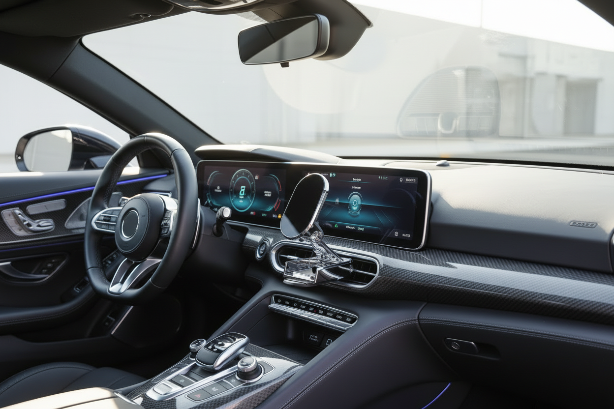 מתקן לטלפון נייד נשלף