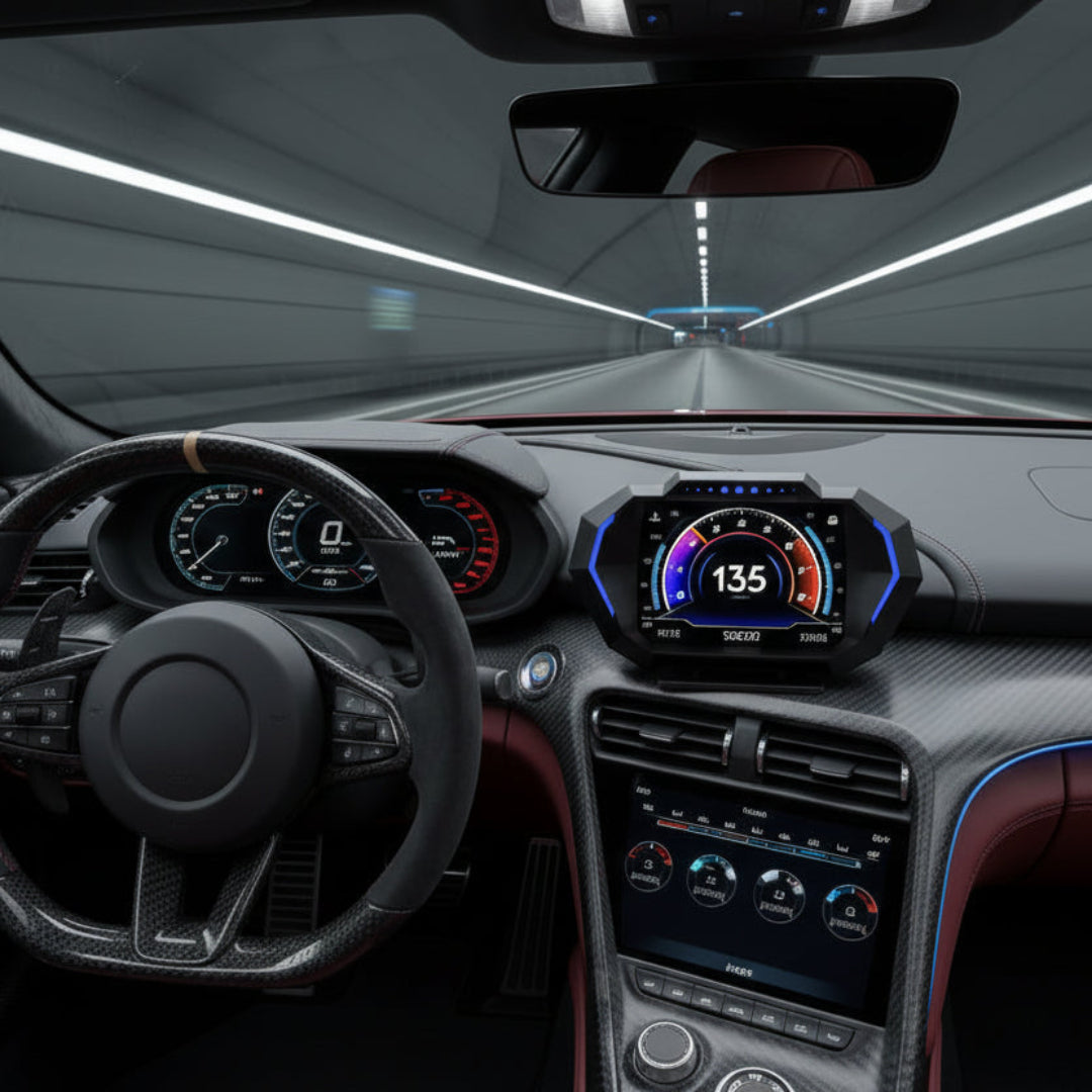 לוח שעונים דיגיטלי אוניברסלי לרכב