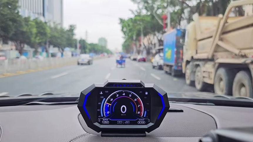 לוח שעונים דיגיטלי אוניברסלי לרכב